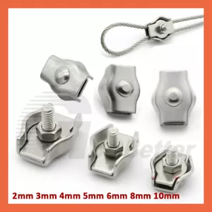Drahtseilklemme Bügelklemme Simplexklemme Seilklemmen Edelstahl Klemmstopper - Bild 1 von 14