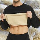 Top Men Pullover Undershirts Warm Casual Fleece Lined Men Pullover Comfy