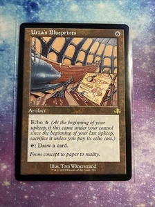 Retro URZA'S BLUEPRINTS mtg NM-M Dominaria Remastered 1 Rare - Picture 1 of 1