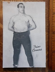 Primo Carnera World Boxing Champion 1947 Homogenized Bond Bread Vintage Card