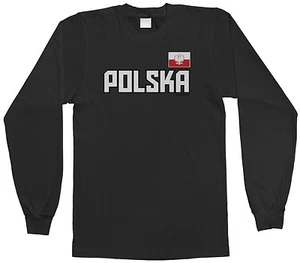 Threadrock Kids Polska National Team Youth L/S T-shirt Poland Polish Flag - Picture 1 of 4