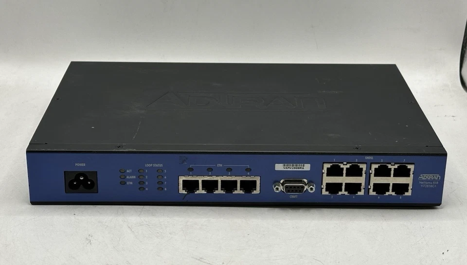 AdTran NetVanta 838T 8 Port Metro Network Ethernet Switch 1172838G1 - Image 1 of 4