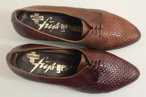antik Gotthard Gisela Damen Halbschuhe Schuhe TRUE VINTAGE UK 5 Schnürschuh NOS - Bild 1 von 12
