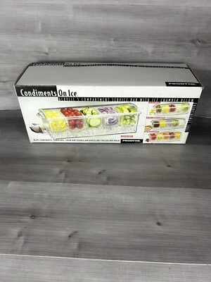 Prodyne Condiments On Ice 5 Section Fixings Bar Chiller Container - Image 1 of 4