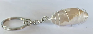 Portachiavi con Agata SAKURA fiore di ciliegio pietra naturale chakra yoga aura - Imagen 1 de 4