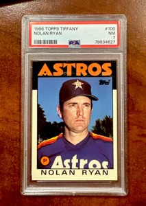 1986 Topps Tiffany Nolan Ryan #100 Houston Astros PSA 7