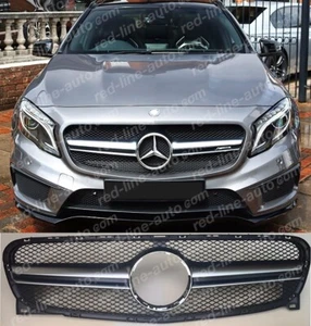 2013-17 Mercedes X156 AMG Griglia GLA45 monopinna cromata opaca GLA 200D 220 250 - Foto 1 di 8