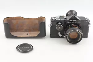 RARE BLACK 【Near MINT】 Konica Autorex Full & Half Camera AR 50mm f1.7 Lens JAPAN - Picture 1 of 20