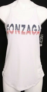 NEW Gonzaga Bulldogs Racerback Tank Top Colosseum White Athletic Shirt Womens M - Picture 1 of 9