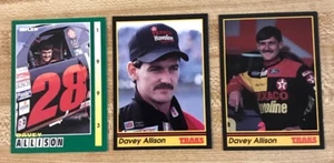 1993 Maxx and 1991 Traks Davey Allison Race Cards Lot of 3  - Picture 1 of 7