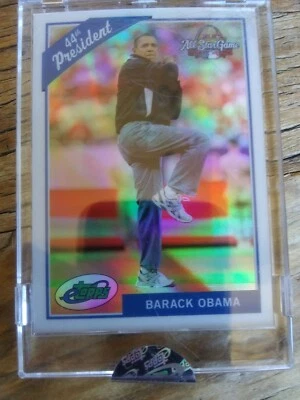 🔥2009 ETOPPS 44TH U.S. PRESIDENT BARACK OBAMA ALL STAR GAME e-Topps 794/999 🔥 - Image 1 of 3