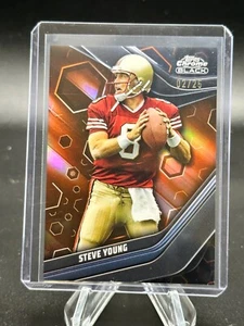 2023-24 Topps Composite Steve Young Chrome Black 02/25 Orange Refractor SP 49ers - Picture 1 of 2