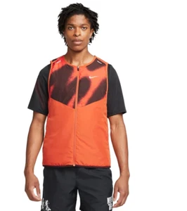 Nike Therma Fit Reversible Vest Running Herren Weste Orange Schwarz M Neu - Bild 1 von 6