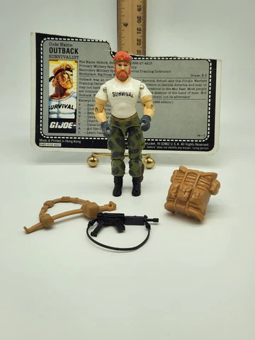Vintage GI Joe ARAH 1987 Outback V1 90% COMPLETE FILE CARD Cover