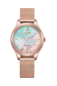 Citizen EM0508-80D Eco-Drive Stainless Steel Sakura Limited Edition Women Watch - Imagen 1 de 3