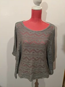 NEU Damen Fresh Produce Lurex Pullover, Sternenstaub, glitzernd, XS Small, HERGESTELLT IN DEN USA - Bild 1 von 5