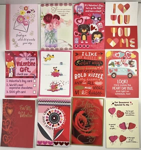 Valentinstag Karten Lot mit Umschlägen - 12 einzigartige Sorten unbenutzt - Bild 1 von 15