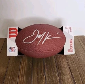 JULIAN EDELMAN FIRMATO AUTOGRAFO WILSON NFL FOOTBALL NEW ENGLAND PATRIOTS COA - Foto 1 di 3
