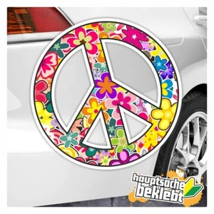 Peace in 7 Größen Aufkl. mehrfarbig Sticker Funsticker colored - Picture 1 of 3