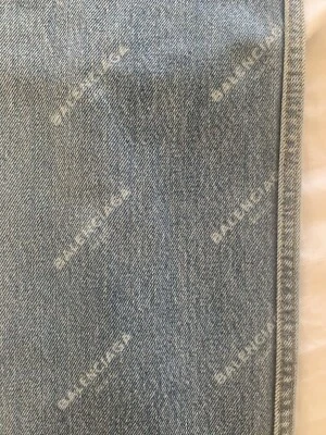 BALENCIAGA Logo denim straight-leg jeans; size 26 Pre-loved - Image 1 of 4