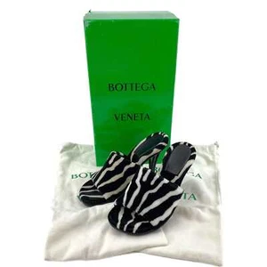 Bottega Veneta schwarz & weiß Zebramuster Heels - Bild 1 von 12