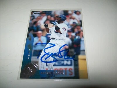 1997 DONRUSS BRIAN MCRAE AUTOGRAPH SIGNED AUTO #328 CHICAGO CUBS - Image 1 of 2