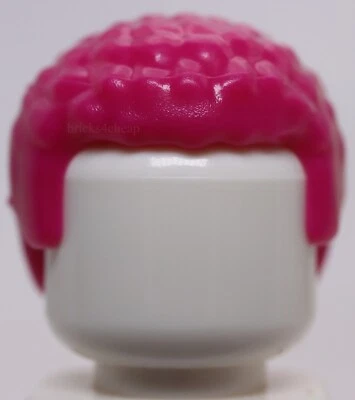 Lego Magenta Minifig Hair Male with Coiled Texture - Image 1 of 2