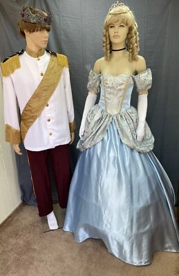 "Envío Gratis" Disfraz de Cenicienta y Príncipe Parejas Encantador - Excelente Estado." Foto 1 de 4