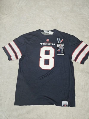 Camiseta de los Houston Texans NFL SCHAUB No. 8 Adultos Grandes Reversibles Rojo Azul Foto 1 de 4