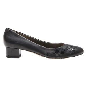 FERRAGAMO Pumps Schwarz Leder Damen UK 7.5 - Bild 1 von 6