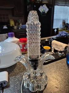 Antique Art Deco Glass Bullet Skyscraper Torpedo Boudoir Table Lamp - Picture 1 of 3