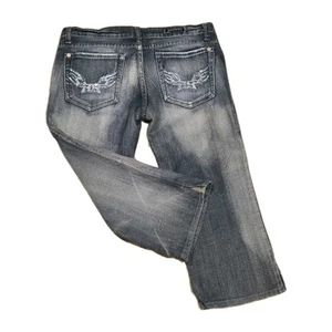 VTG ROCK & REPUBLIC WOMENS BLUE CAPRI JEANS SZ 30 DIGITALLY MASTERED IN THE USA - Picture 1 of 14