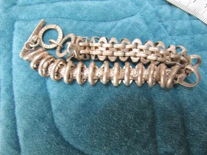 Silpada Coil Sterling Silver Bracelet Arrowhead accents adjust  to 8” Toggle - Picture 1 of 8