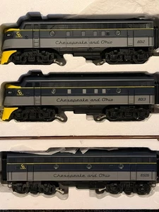 K-Line F-Seris Chesapeake & Ohio F7 ABA Diesel Loco Set 8012/8013/8506. c detail - Picture 1 of 8