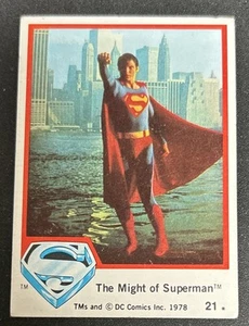 1978 Topps Superman, The Movie “The Might Of Superman” Card #21 Bad Corners O/C - Picture 1 of 2