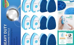Dish Wand Refills Sponge Heads,Non Scratch Dishwand Refill Heavy Duty Blue - Picture 1 of 7
