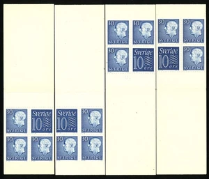 Schweden 1961 Spielautomatenheft HA 8 RV, RH, OV und OH. Graveur Slania. MNH - Bild 1 von 1