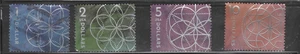 USA used OFF Paper of 2024Floral Geometry(Used set of 4) $1, $2, $5, $10 - Picture 1 of 1
