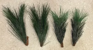 Navidad Invierno Bosque Verde Pino Pices Agujas Set de 4 Artesanía Floral NUEVO - Imagen 1 de 1