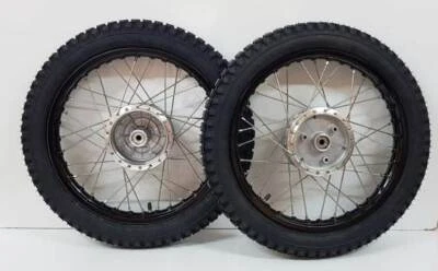 Simson 2x Rad Räder Alu schwarz Enduro Heidenau S51 S50 KR51 Schwalbe 1,5  K32 - Bild 1 von 4