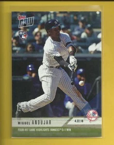 Miguel Andujar RC 2018 Topps NOW Rookie Card # 115 Print Run / 2032 N Y Yankees - Bild 1 von 2