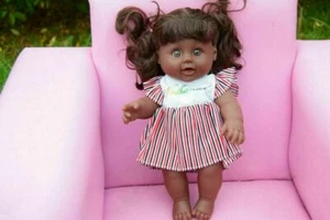 12" Afro Baby Girls Nurse African Black Doll Amelia 30cm - Lovely Sound - Picture 1 of 2
