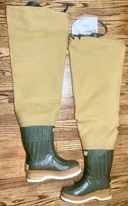 Hodgman Wadewell 3 Ply Canvas Wader Boots Men's Size 7 - Picture 1 of 6