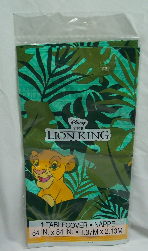 Disney Lion King Simba Nala Plastic Tablecloth Cover Party Birthday 54x84