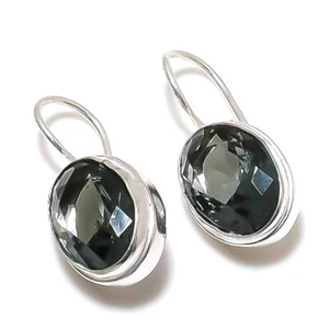 Alexandrite Gemstone 925 Sterling Silver Jewelry Stud Earring Size 0.75'' - Picture 1 of 1