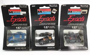 Monogram Mini Exacts HO Mazda RX7 Chevy Bel Air '89 Ford T Bird 1:87 Lot of 3 - Picture 1 of 6