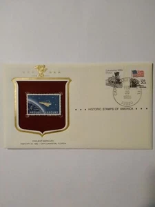 PROJECT MERCURY HISTORIC STAMPS OF AMERICA COVER MINT UNADDRESSED - Picture 1 of 1
