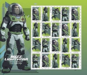1 SHEET #5709-5712 FOREVER GO BEYOND: BUZZ LIGHT YEAR. BIN $18.99 - Picture 1 of 1