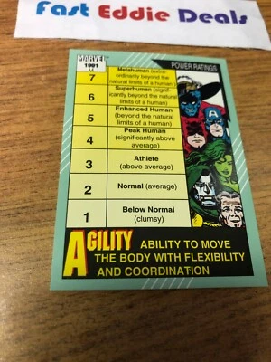 IMPEL MARKETING 1991 MARVEL COMICS SUPERHEROES AGILITY/STAMINA CARD 160 DR DOOM - Image 1 of 2