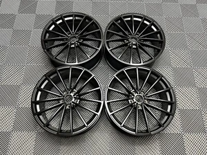 19" NEW VW Scottsdale Style Wheels Satin Black VW Golf R MK5 MK6 MK7 MK8 Audi A3 - Picture 1 of 11